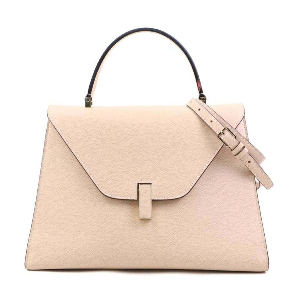 Valextra Handbag Shoulder Bag Large Iside Leather Pink Beige Women's 90115a